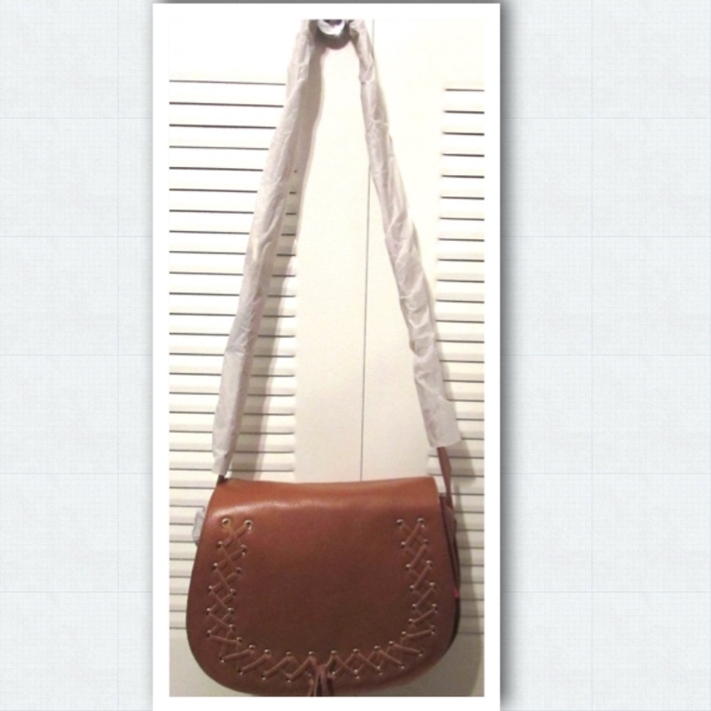 NWOT - Violetta Saddle Crossbody Genuine Leather Bag